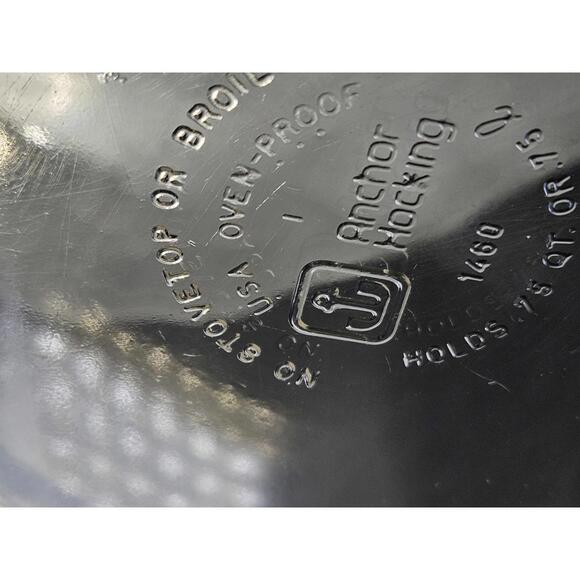 Vintage Anchor Hocking Smoke Glass Casserole 1.75 QT (1460) Oven‑Proof USA - Picture 3 of 10